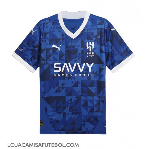 Camisa de Futebol Al-Hilal Equipamento Principal 2024-25 Manga Curta